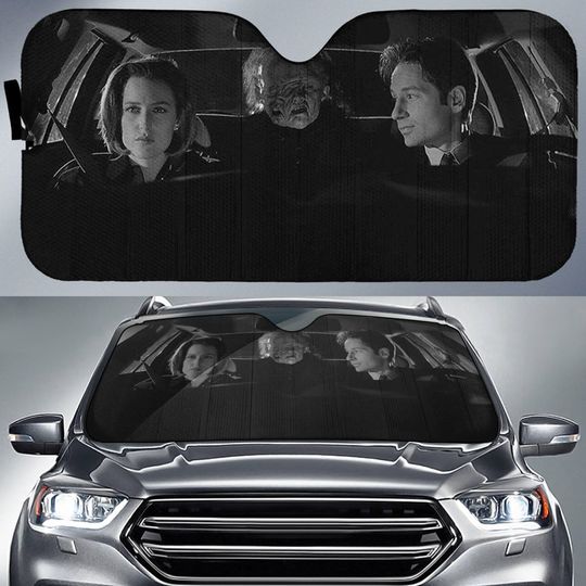 Discover X-Files TV Series Car Sun Shade, XFiles Car Sun Shade Fox Mulder Dana Scully Car Sun Shade Car Windshield Car Accessories