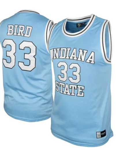 GC Collectible Indiana State Sycamores Larry Bird #33 Basketball Jersey