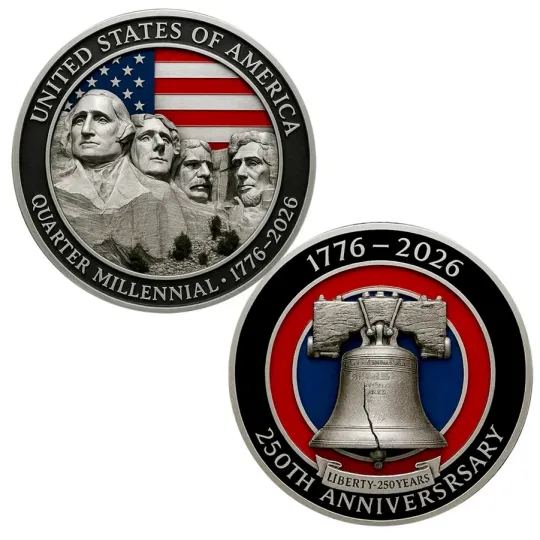 United States 250th Anniversary Challenge Coin Commemorative