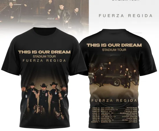Fuerza Regida This Is Our Dream Stadium Tour AOP T-Shirt