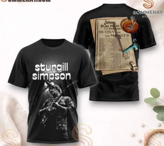 Sturgill Simpson Mutiny For The Masses Tour 2026 AOP 3D T-Shirt