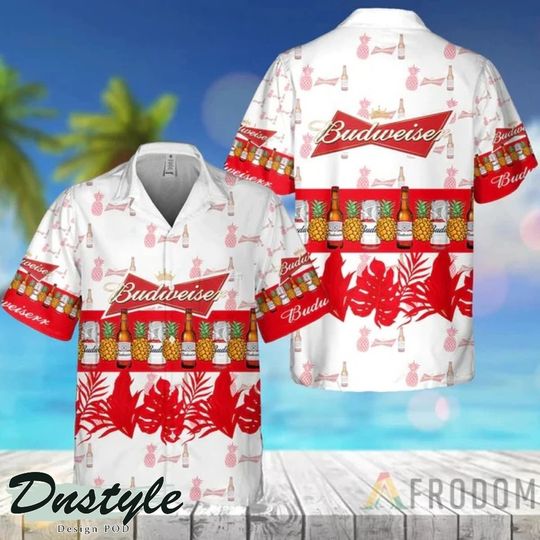 Budweiser Tropical Pineapple Hawaiian Shirt