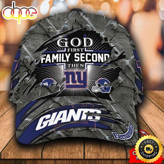 football New York Giantss Custom Name God First Family Classic Cap