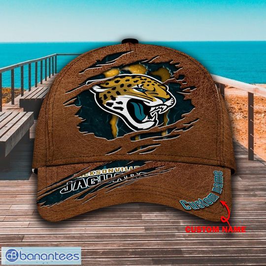 Discover football Jacksonville Jaguarss Custom Name Brown Classic Cap