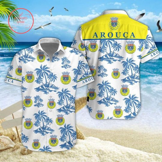 Discover FC Arouca Coconut Tree Hawaiian Shirt