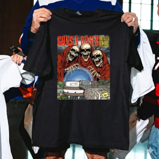 Guns Roses Fortaleza Brazil Apr 18 2026 Poster Graphic T-Shirt