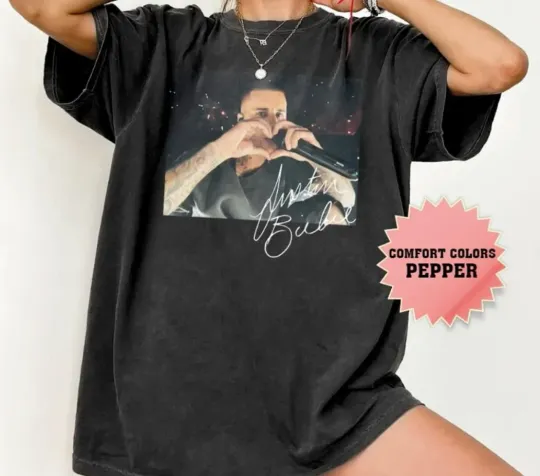 The “Justin Bieber x Billie Eilish ‘One Less Lonely Girl’ Coachellla 2026 White