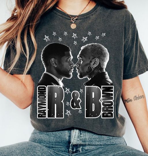 Usher Raymond and Chris Brown Tour 2026 T-Shirt, R&B Tour Chris Brown Usher Raymond T-Shirt