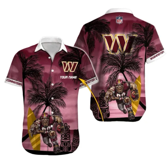 Washington Commanders Island Blitzz Hawaiian Shirt For Fans