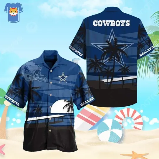 Dallas Cowboys Beach Holiday Perfect Aloha Hawaiian Shirt