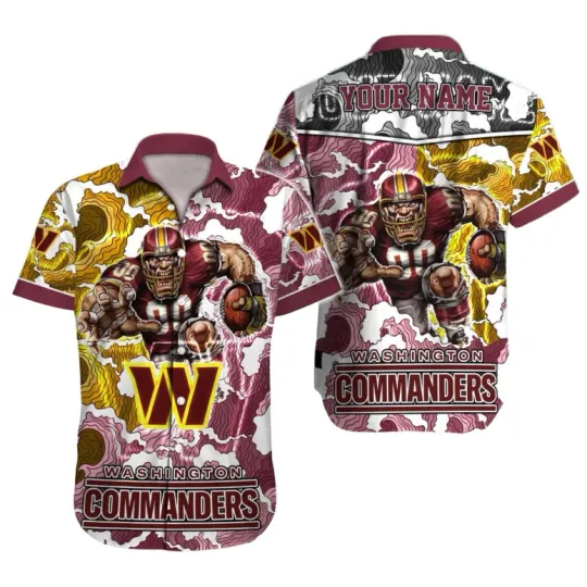 Washington Commanders Storm Blitzz Hawaiian Shirt For Fans