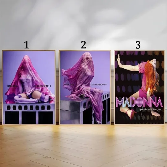 Madonna Confessions on a Dance Floor Wall Decor - Vintage Style Music Poster