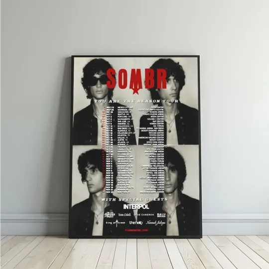 Discover SOMBR You Are The Reason Tour 2026 Poster