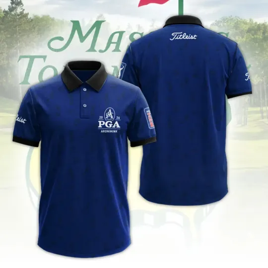 Discover PGA Championship Football 2026 3D Polo Shirt