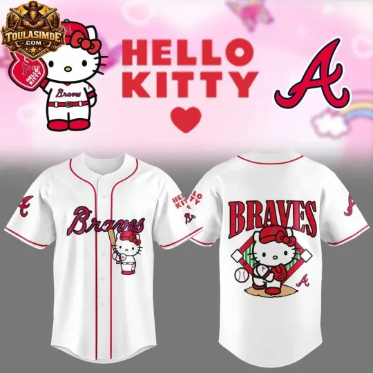 Atlanta Baseball Kitty Day 2026 Jersey Cute Fan Gift Button Shirt Unisex