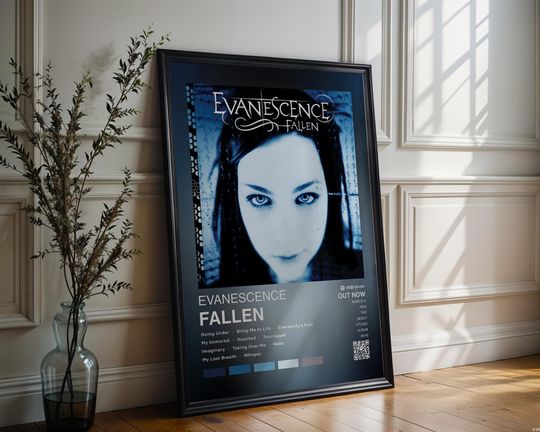 Discover Evanescence Poster | Fallen Poster | Music Gift | Free USA Shipping | Rock Music Poster