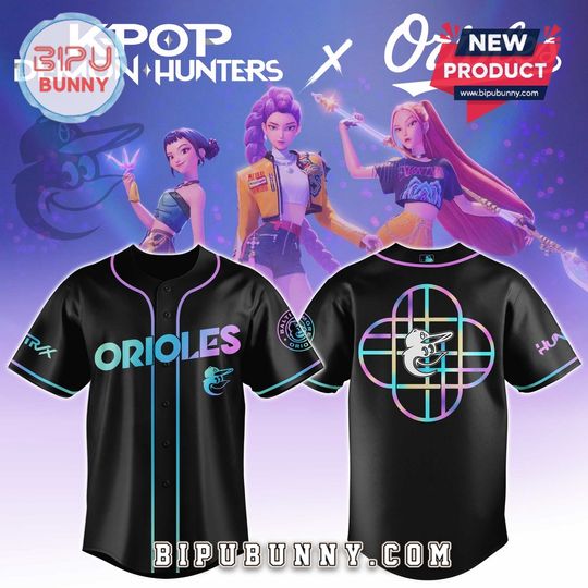 Baltimore Orioles x KPop Demon Hunters Baseball Jersey