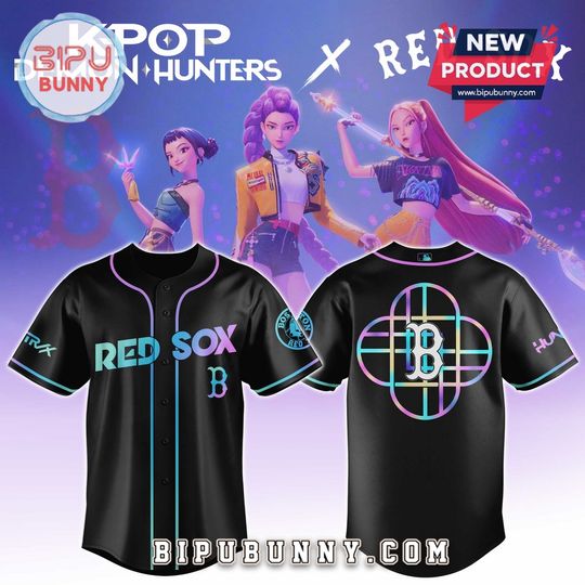 Boston Red Sox x KPop Demon Hunters Baseball Jersey