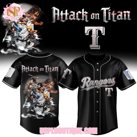 Texas Rangers x AO Titan 2026 Black Jersey