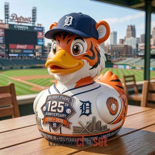Detroit Tigers 125th Anniversary Collectible Duck