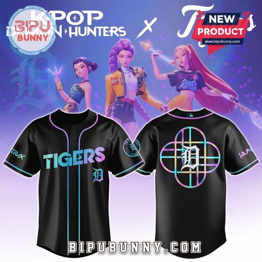Detroit Tigers x KPop Demon Hunters Baseball Jersey