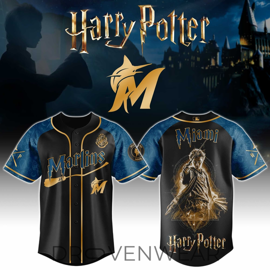 Miami Marlins x Harry Potter Night Heritage Baseball Jersey