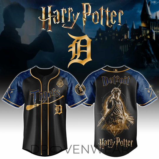Detroit Tigers x Harry Potter Night Heritage Baseball Jersey