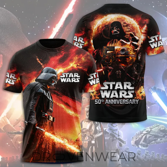 Star Wars Darth Vader Seek and Destroy 50th Anniversary 3D Tshirt