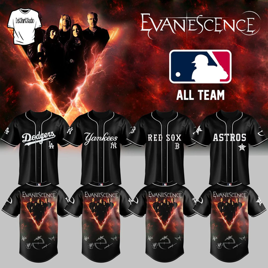ALL TEAM x Evanescence World Tour 2026 Special Edition Baseball Jersey