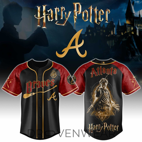 Atlanta Braves x Harry Potter Night Heritage Baseball Jersey
