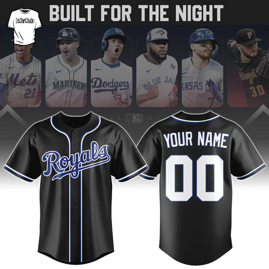 Kansas City Royals Blackout 2026 Edition Custom Name Jersey