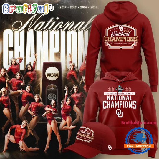 Oklahoma Sooners Champion 2026 Women’s Gymnastics National Champions Hoodie