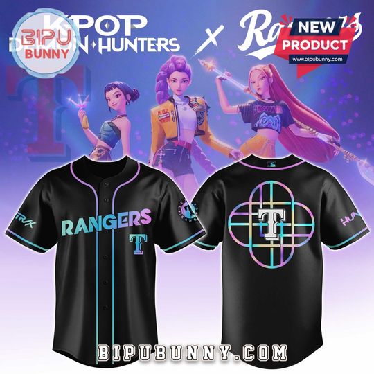 Texas Rangers x KPop Demon Hunters Baseball Jersey
