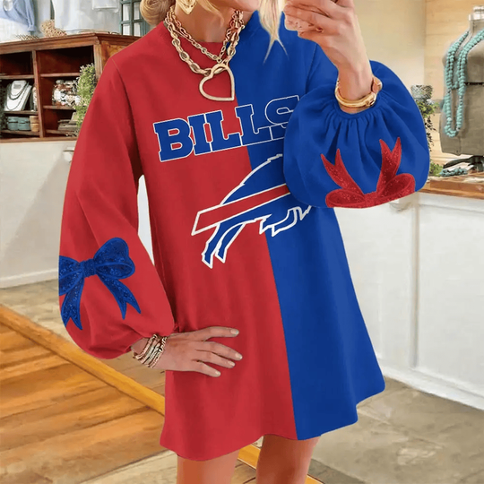 Buffalo Bills Women's Puff Sleeve Long Sleeve