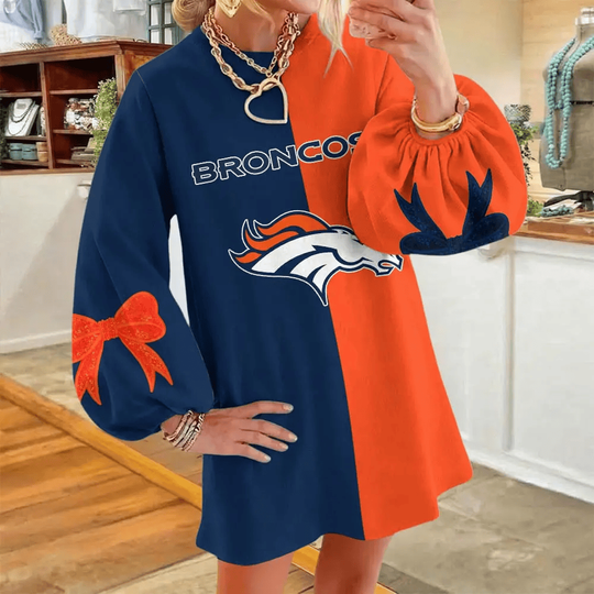 Denver Broncos Women's Puff Sleeve Long Sleeve