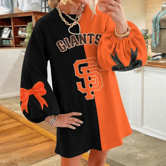 San Francisco Giants Women's Puff Sleeve Long Sleeve