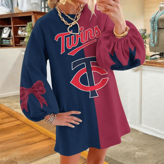 Minnesota Twins Women's Puff Sleeve Long Sleeve