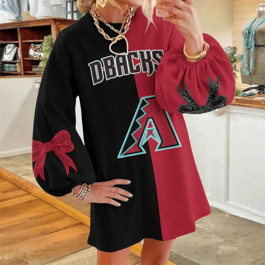 Arizonna Diamondbacks Women's Puff Sleeve Long Sleeve