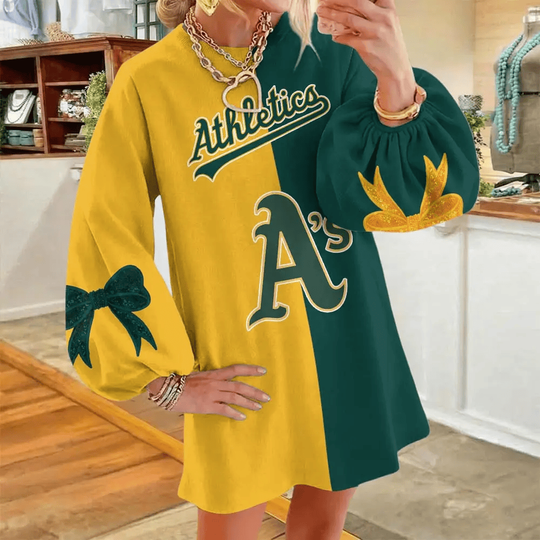 Oakland Athletics Women's Puff Sleeve Long Sleeve