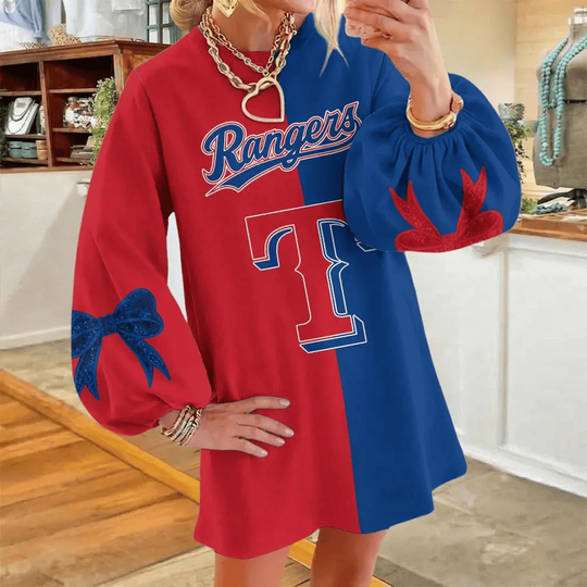 Texas Rangers Women's Puff Sleeve Long Sleeve