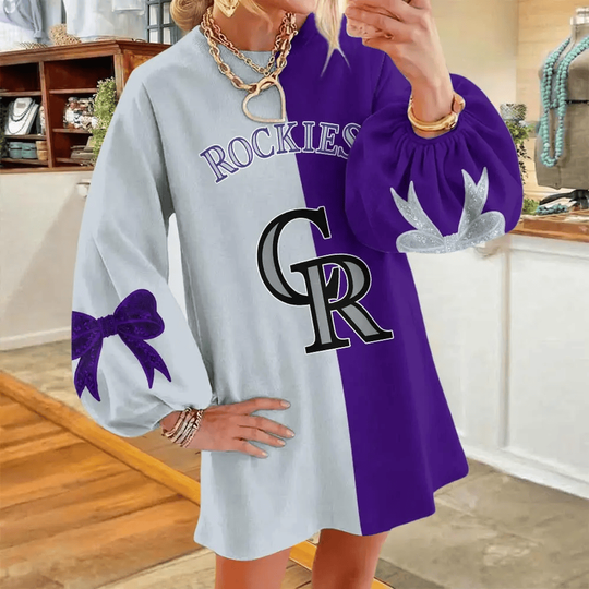 Colorado Rockies Women's Puff Sleeve Long Sleeve