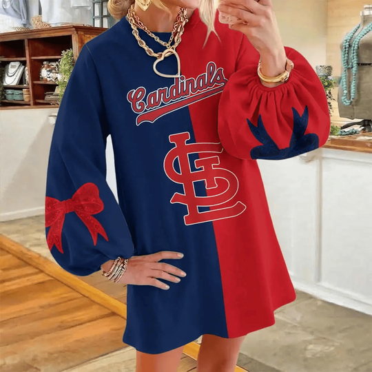 St. Louis Cardinals Women's Puff Sleeve Long Sleeve