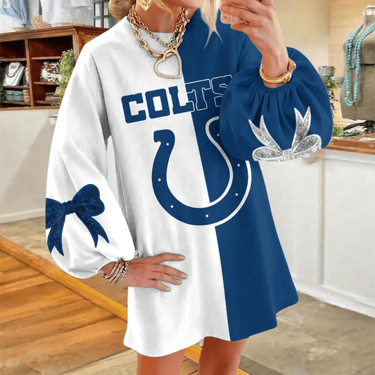 Indianapolis Colts Women's Puff Sleeve Long Sleeve