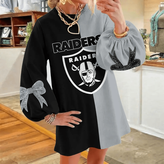 Las Vegas Raiders Women's Puff Sleeve Long Sleeve