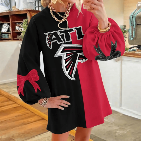 Atlanta Falcons Women's Puff Sleeve Long Sleeve