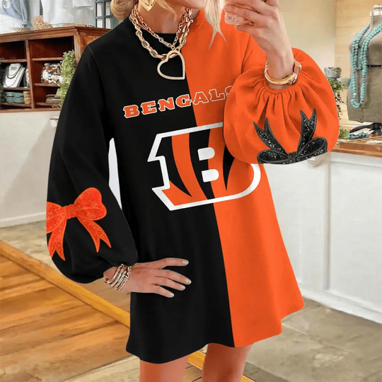 Cincinnati Bengals Women's Puff Sleeve Long Sleeve