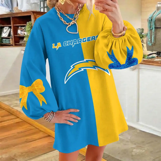 Los Angeles Chargers Women's Puff Sleeve Long Sleeve