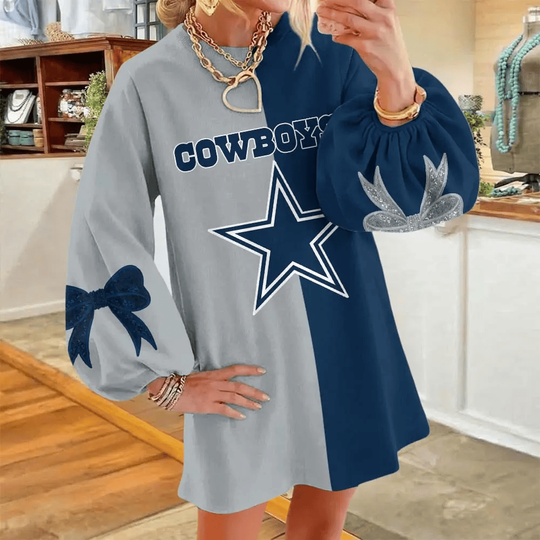 Dallas Cowboys Women's Puff Sleeve Long Sleeve