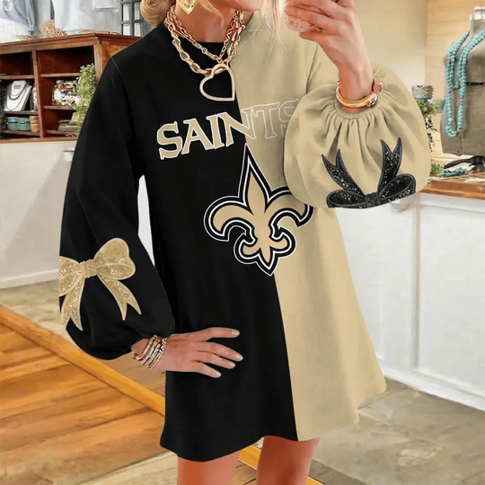 New Orleans Saints Women's Puff Sleeve Long Sleeve