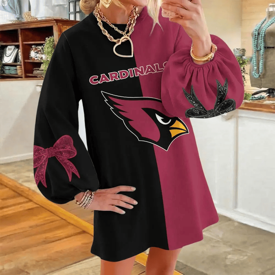 Arizonna Cardinals Women's Puff Sleeve Long Sleeve